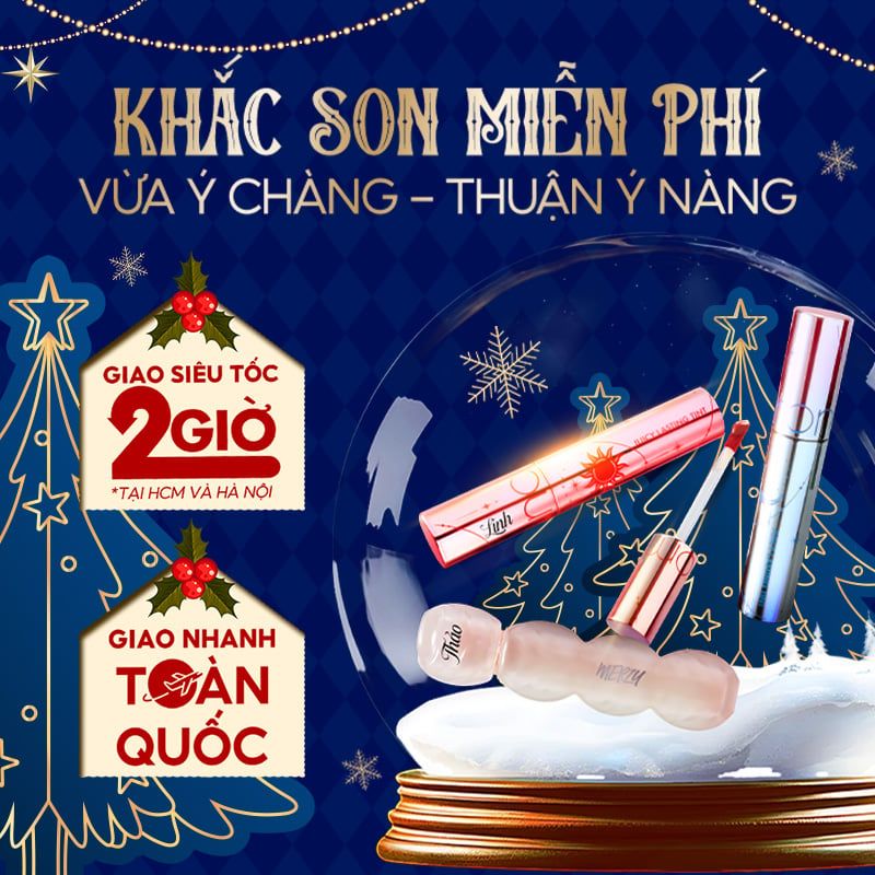 Sản Phẩm Có Dịch Vụ Khắc Son Miễn Phí - Son Merzy, Romand, FOIF, Romand #23 (Starry Edition)
