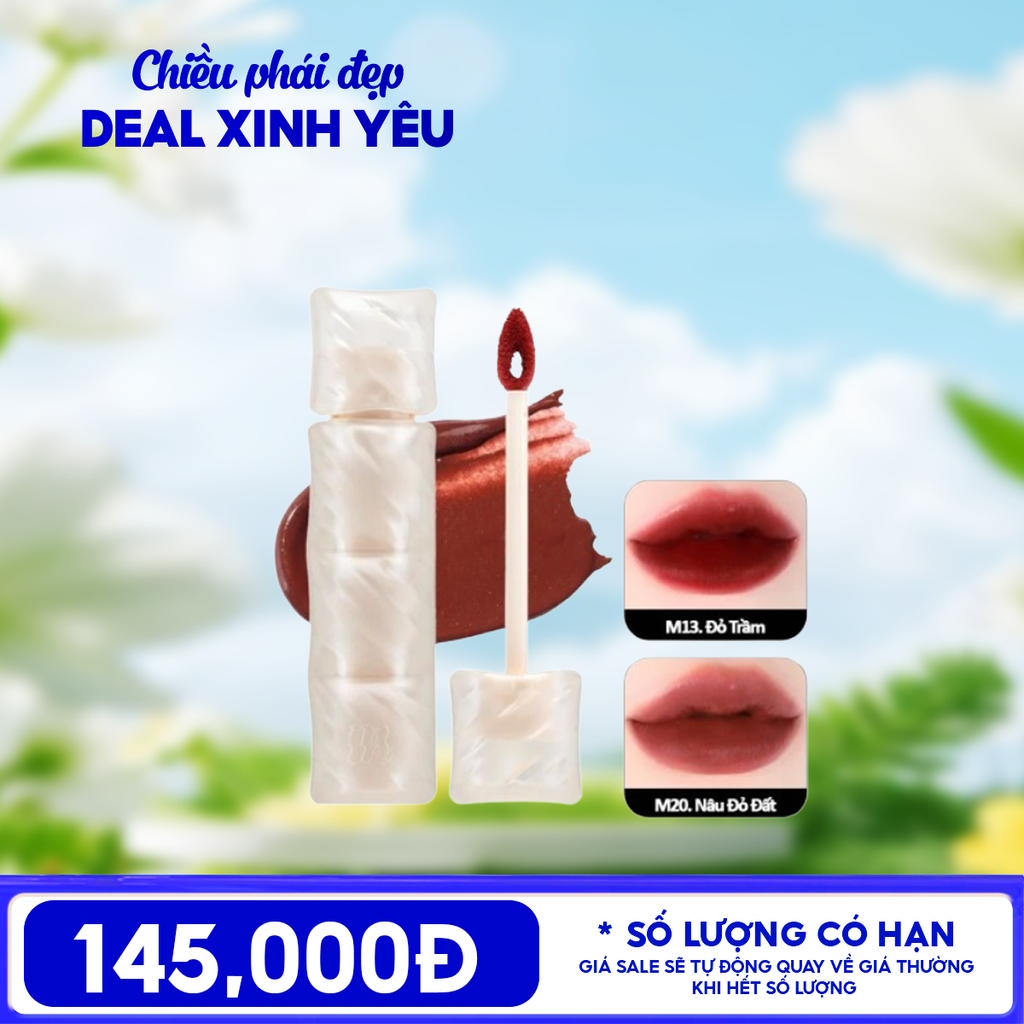 Son Phao Kem Lì Mềm Mịn Như Bơ, Lâu Trôi Merzy Puffer Mellow Tint 3.7g