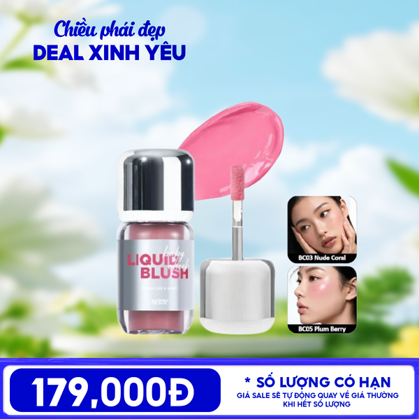  Má Hồng Kem Merzy Mịn Lì Baby Cheek Liquid Blush 4.6g 