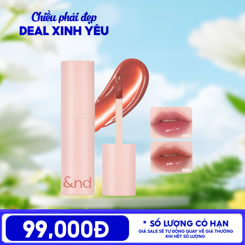[&nd by rom&nd] Son Tint Bóng Căng Mọng Môi And By Romand Glassy Bomb Tint 2g