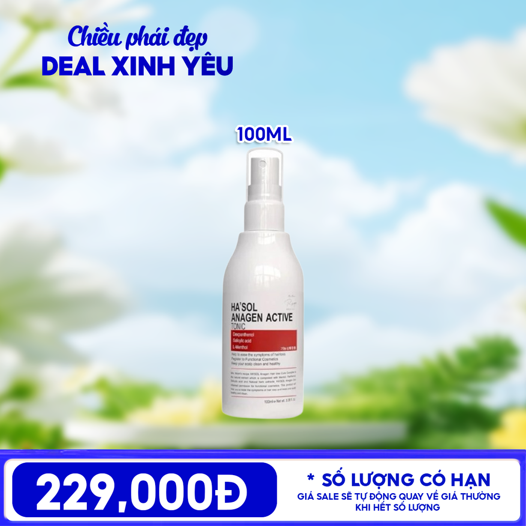 Xịt Dưỡng Hỗ Trợ Mọc Tóc Ha'sol Anagen Active Tonic 100ml