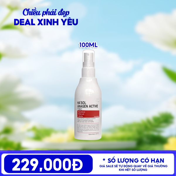  Xịt Dưỡng Hỗ Trợ Mọc Tóc Ha'sol Anagen Active Tonic 100ml 
