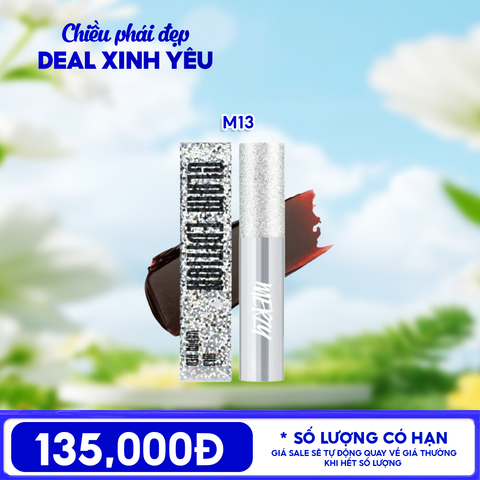 [Merzy Glam M13 Vỏ Bạc] Son Kem Merzy Siêu Lì, Mịn Môi Noir In The Mellow Tint
