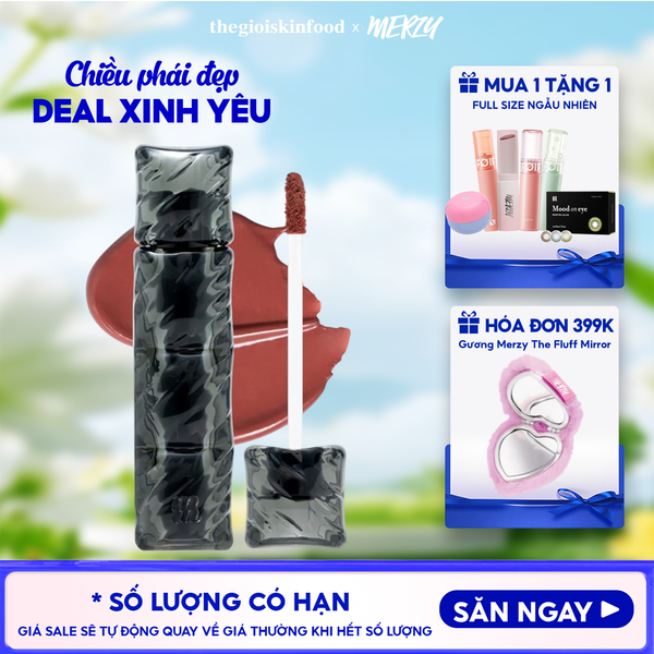  [V6 PUFFER][SON PHAO] Son Kem Lì Merzy Bền Màu, Lâu Trôi Puffer Velvet Tint 3.7g 