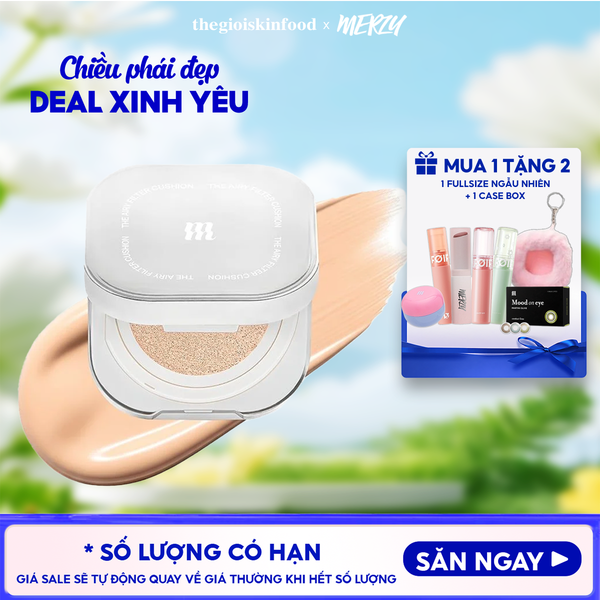  Phấn Nước Merzy Mịn Lì, Che Phủ Cao The Airy Filter Cushion SPF50+ PA+++ 11g 