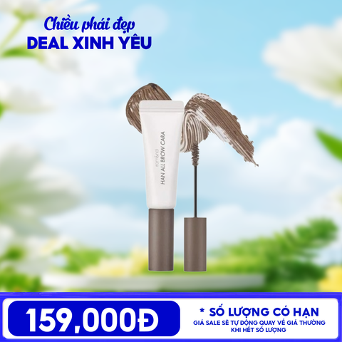 Mascara Chân Mày Romand Siêu Tự Nhiên, Bền Màu, Lâu Trôi Han All Brow Cara 9g