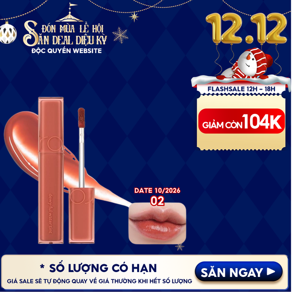  Son Tint Bóng Romand Siêu Lì Cho Đôi Môi Căng Mọng Dewyful Water Tint 5g 