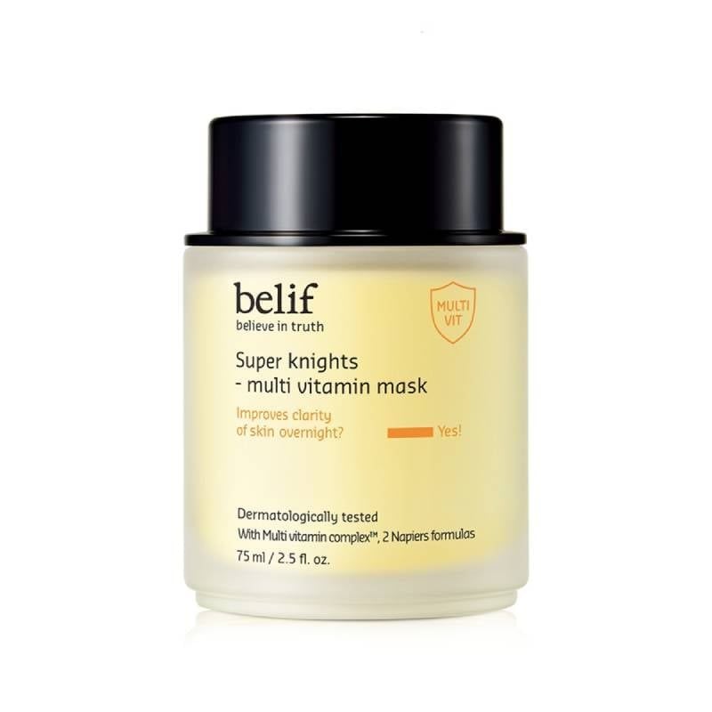 Mặt Nạ Ngủ Belif Dưỡng Ẩm & Hỗ Trợ Phục Hồi Da Chuyên Sâu Super Knights - Multi Vitamin Mask 75ml