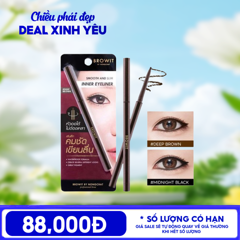 Kẻ Viền Mắt Trong Browit Dạng Sáp, Chống Nước, Sắc Nét Smooth and Slim Inner Eyeliner 0.1g