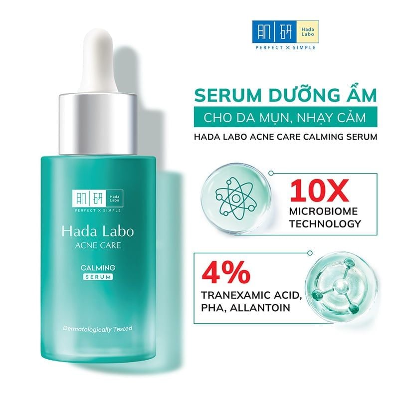 Serum Hada Labo Dưỡng Ẩm Cho Da Mụn, Nhạy Cảm Acne Care Calming Serum 30ml