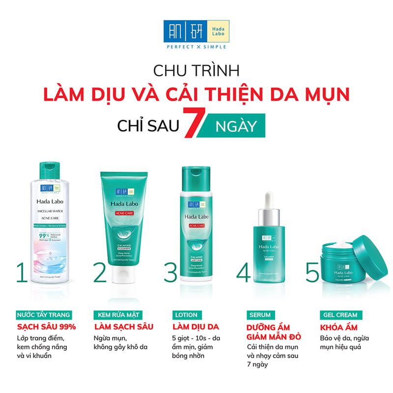 Serum Hada Labo Dưỡng Ẩm Cho Da Mụn, Nhạy Cảm Acne Care Calming Serum 30ml