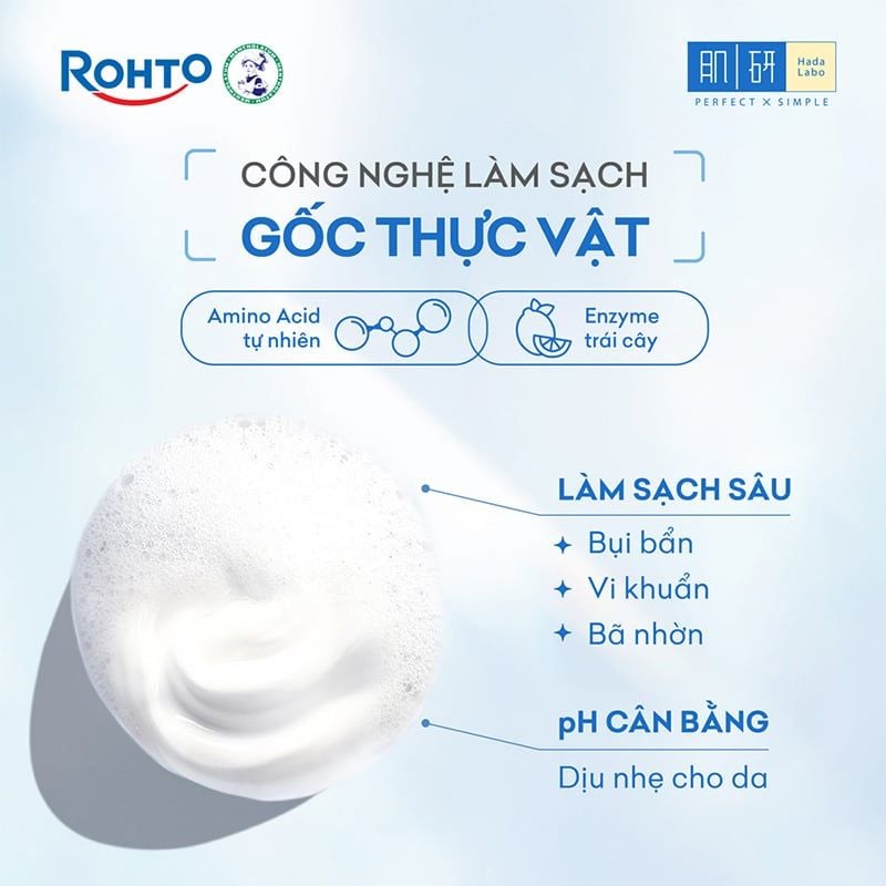 Sữa Rửa Mặt Chăm Sóc Da Lão Hóa Cao Cấp Hada Labo Premium Cleanser Aging Care 100g