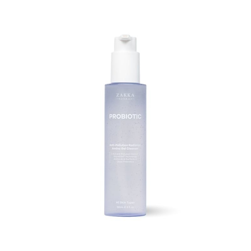 Gel Rửa Mặt Zakka Naturals Làm Sạch Bụi Mịn, Hỗ Trợ Sáng Da Probiotic Anti-Pollution Radiance Amino Gel Cleanser 150ml