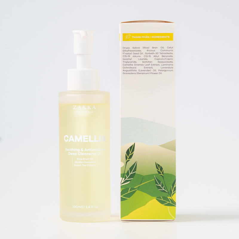 Dầu Tẩy Trang Zakka Naturals Làm Sạch Sâu Camellia Soothing & Antioxidant Deep Cleansing Oil 100ml