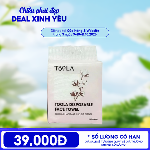 [NHẬP KHẨU] Khăn Mặt Khô Đa Năng Cao Cấp, Mềm Mịn TOOLA Disposable Face Towel