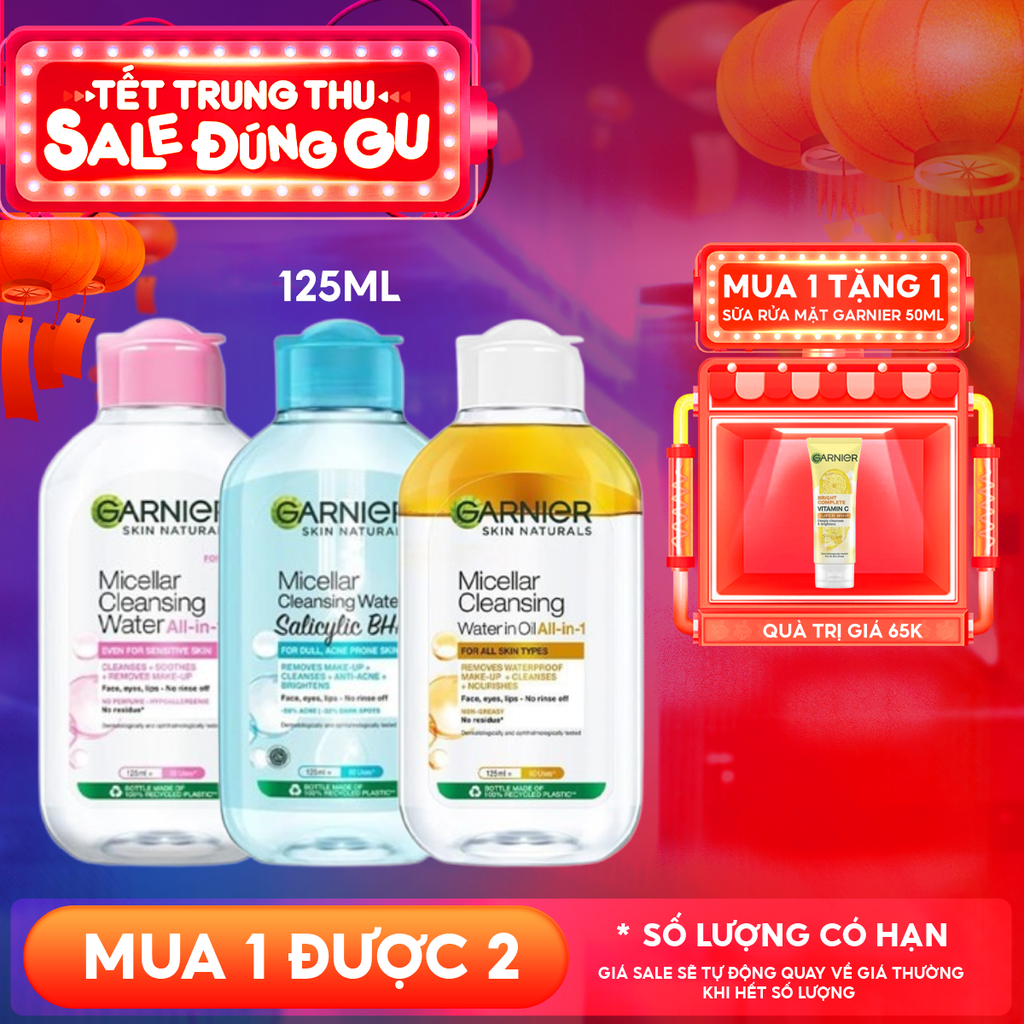 Nước Tẩy Trang Garnier Làm Sạch Sâu Micellar Cleansing Water