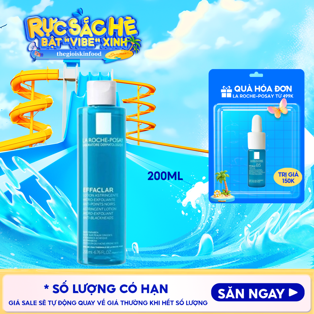 Nước Cân Bằng Cho Da Dầu La Roche-Posay Effaclar Lotion Astringente 200ml