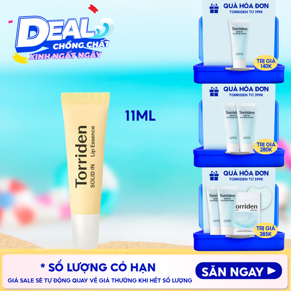  Tinh Chất Dưỡng Môi Torriden Căng Mọng, Cấp Ẩm Solid-In Lip Essence 11ml 