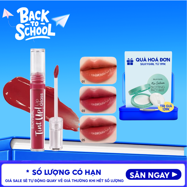  Son Tint Bóng Silkygirl Tint Up! Lip Glass 3g 