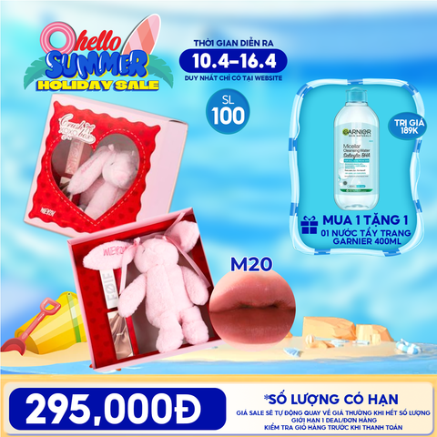 [ĐỘC QUYỀN - MUA 1 TẶNG 1] Hộp Quà Tình Yêu Merzy Crush Box M20 + Son FOIF ngẫu nhiên TẶNG 1 Nước Tẩy Trang 400ML