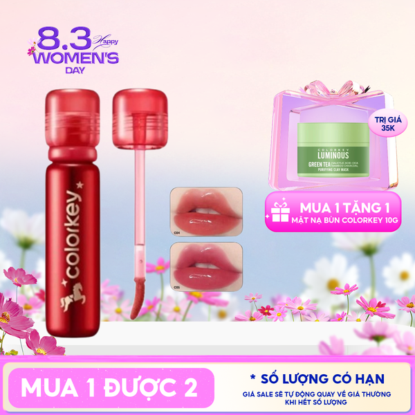  Son Bóng Colorkey Môi Căng Bóng, Dưỡng Ẩm Lasting Essence Lip Lacquer 3ml 