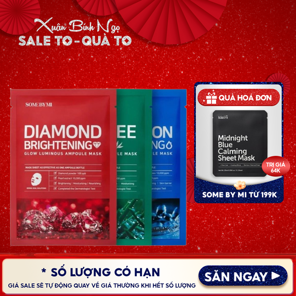 Mặt Nạ Giấy Some By Mi Làm Dịu, Hỗ Trợ Cải Thiện Mụn, Dưỡng Sáng Da Cao Cấp Hàn Quốc Mask Sheet 