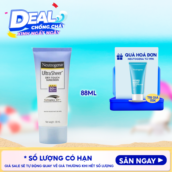  Kem Chống Nắng Neutrogena Ultra Sheer Dry-Touch Sunscreen SPF 50 88ml 