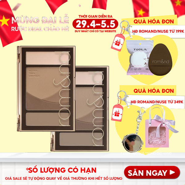  Bảng Tạo Khối 5 Ô Màu Romand Better Than Contour 20.5g 