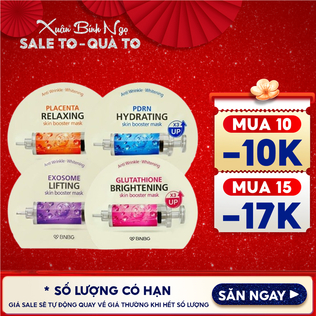 Mặt Nạ BNBG Cấp Ẩm, Hỗ Trợ Dưỡng Trắng, Phục Hồi Da Skin Booster Mask 30ml