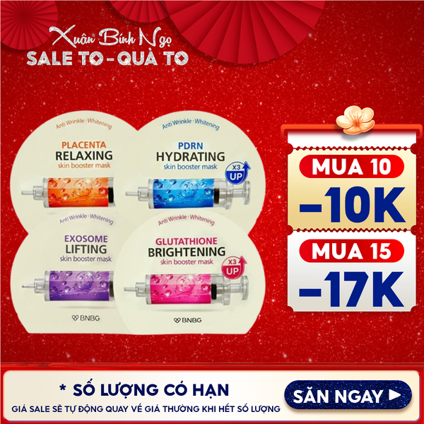  Mặt Nạ BNBG Cấp Ẩm, Hỗ Trợ Dưỡng Trắng, Phục Hồi Da Skin Booster Mask 30ml 