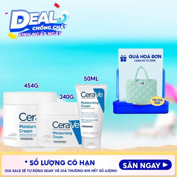  Kem Dưỡng Ẩm Cerave Dành Cho Da Khô Developed With Dermatologists Moisturising Cream 