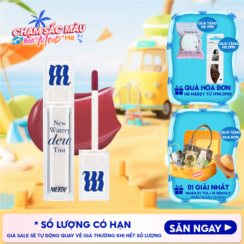 [New Dew] Son Tint Bóng Merzy Dạng Thạch, Bền Màu, Lâu Trôi Merzy New Watery Dew Tint 4g