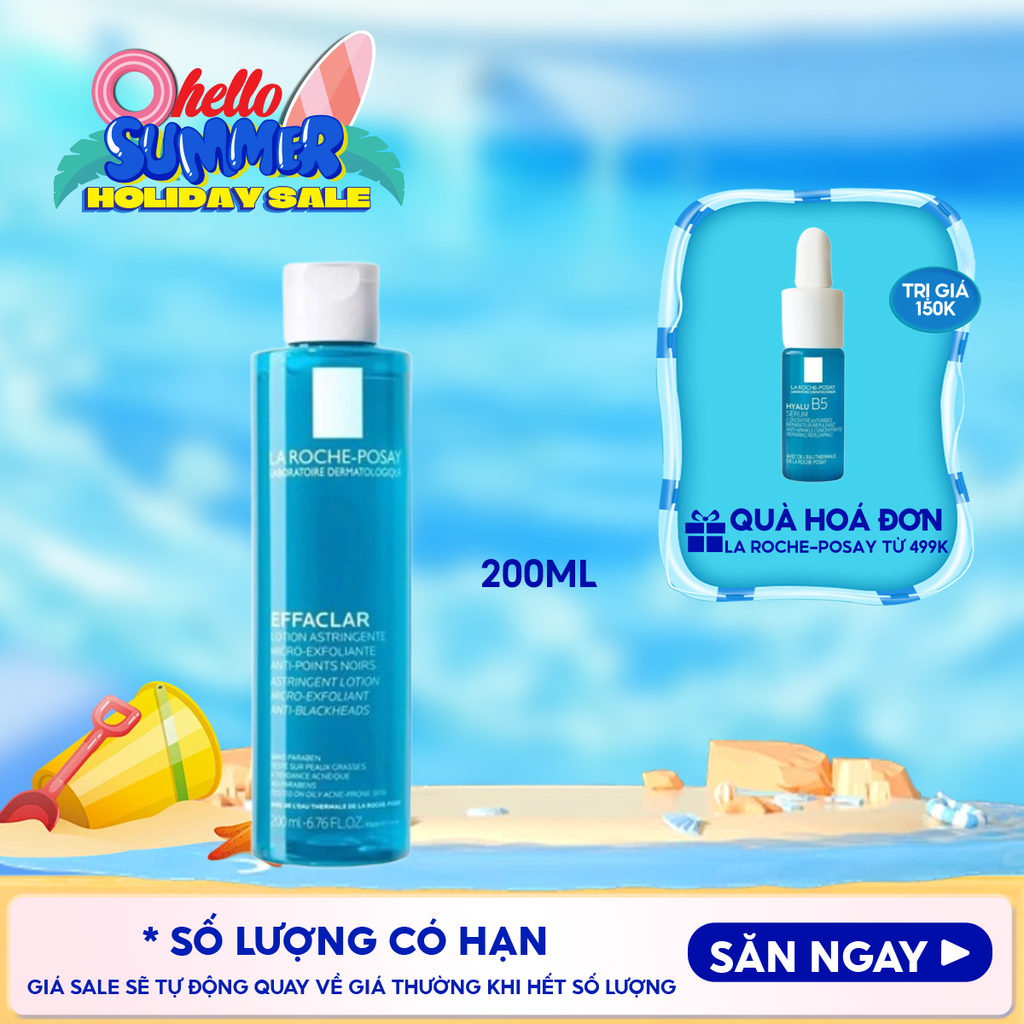Nước Cân Bằng Cho Da Dầu La Roche-Posay Effaclar Lotion Astringente 200ml
