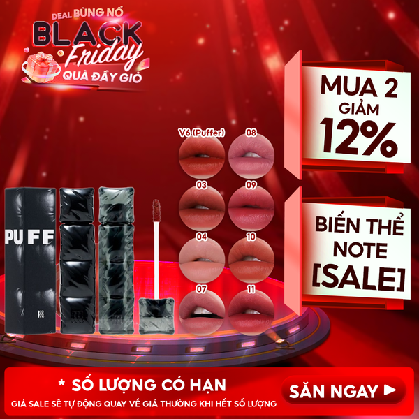  [NEW][V6 PUFFER][SON PHAO] Son Kem Lì Merzy Bền Màu, Lâu Trôi Puffer Velvet Tint 3.7g 