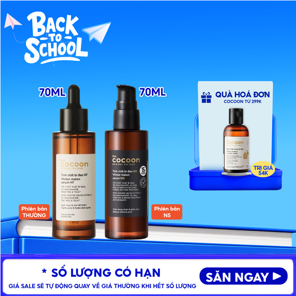  Serum Cocoon Hỗ Trợ Giảm Mụn, Làm Mờ Vết Thâm Xuất Bí Đao Winter Melon Serum 