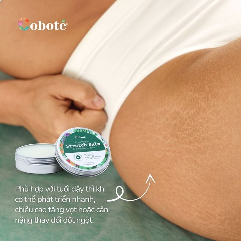 Bơ Dưỡng Ngừa Rạn, Làm Mờ Rạn COBOTÉ Coco Miracle Stretch Balm 100g