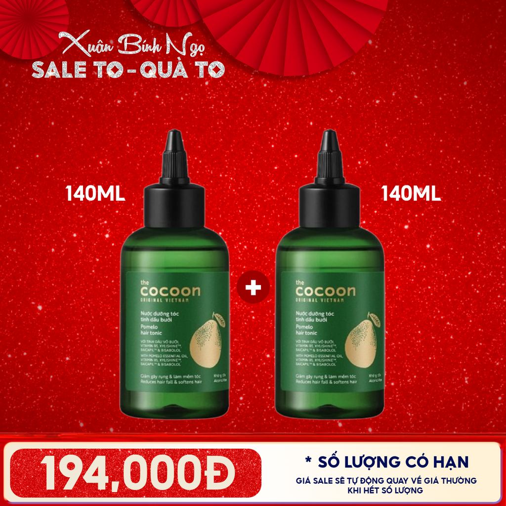 Nước Dưỡng Tóc Cocoon Hỗ Trợ Giảm Gãy Rụng Và Làm Mềm Tóc Tinh Dầu Bưởi Pomelo Hair Tonic
