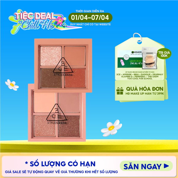  Bảng Phấn Mắt 4 Màu 3CE Mini Multi Eye Color Palette 3.2g 