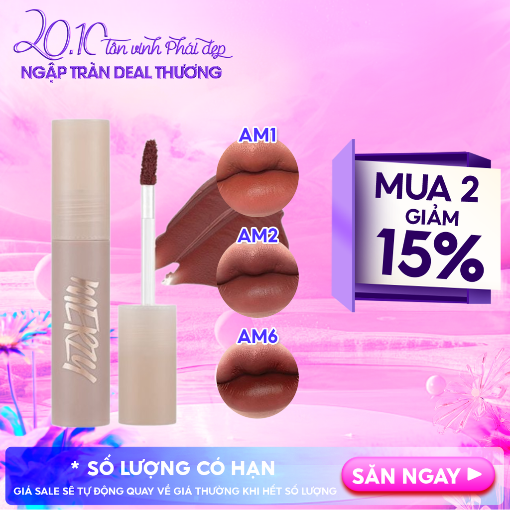 [Academia Collection] Son Kem Merzy Siêu Lì, Lâu Trôi, Lên Màu Chuẩn Academia Mellow Tint 4g