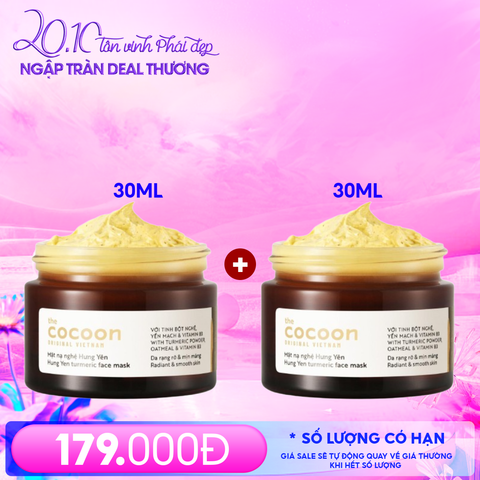 Mặt Nạ Rửa Cocoon Chiết Xuất Nghệ Hưng Yên Turmeric Face Mask