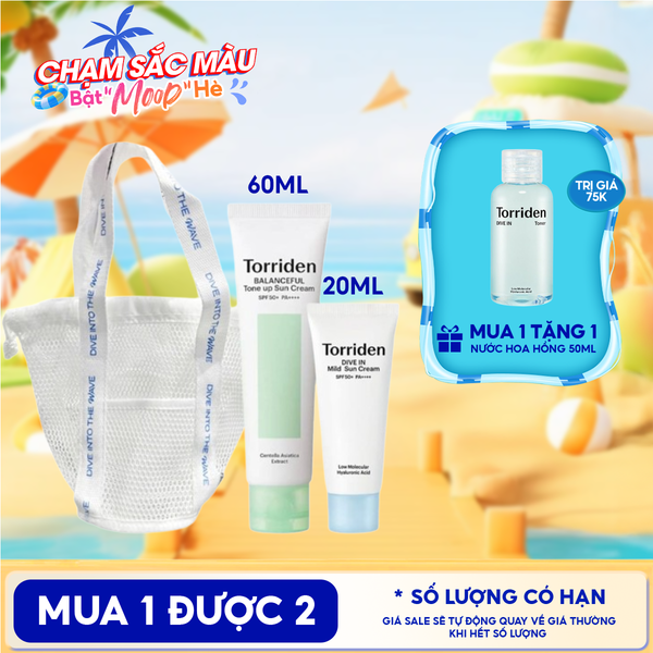  Kem Chống Nắng Torriden Nâng Tone Balanceful Cica Tone Up Sun Cream SPF 50+ PA++++ 
