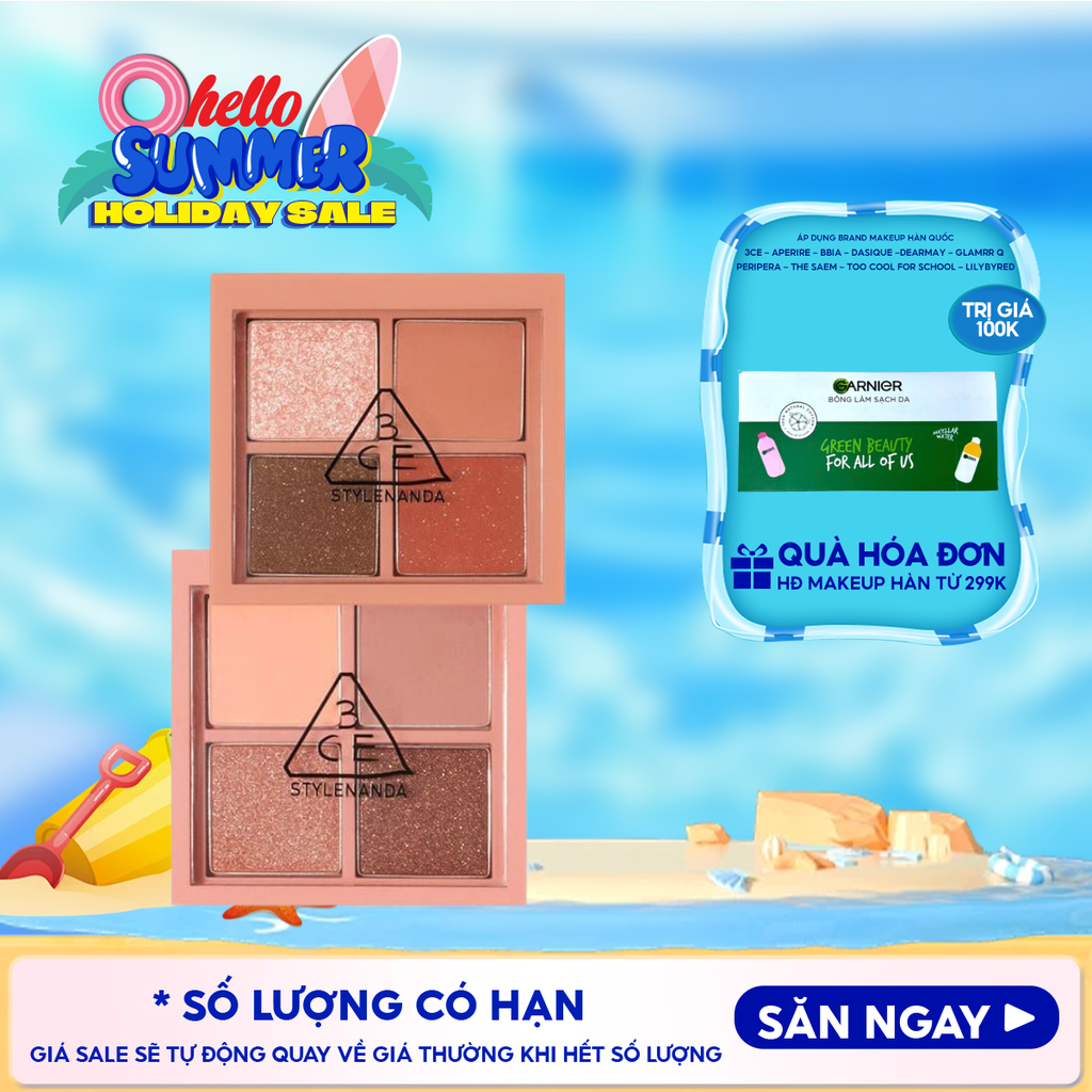 Bảng Phấn Mắt 4 Màu 3CE Mini Multi Eye Color Palette 3.2g