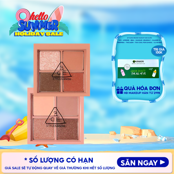  Bảng Phấn Mắt 4 Màu 3CE Mini Multi Eye Color Palette 3.2g 