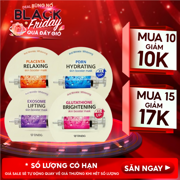  Mặt Nạ BNBG Cấp Ẩm, Hỗ Trợ Dưỡng Trắng, Phục Hồi Da Skin Booster Mask 30ml 