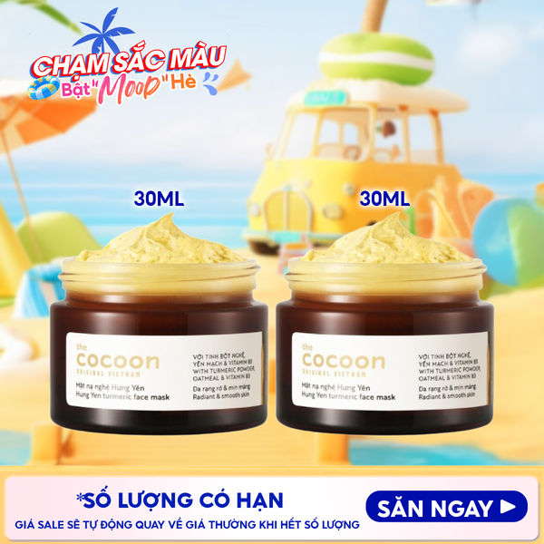  Mặt Nạ Rửa Cocoon Chiết Xuất Nghệ Hưng Yên Turmeric Face Mask 