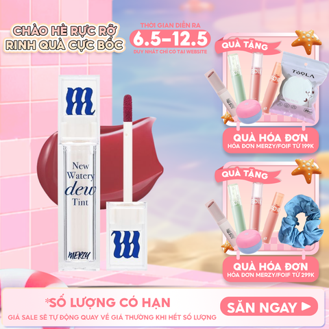 [New Dew] Son Tint Bóng Merzy Dạng Thạch, Bền Màu, Lâu Trôi Merzy New Watery Dew Tint 4g