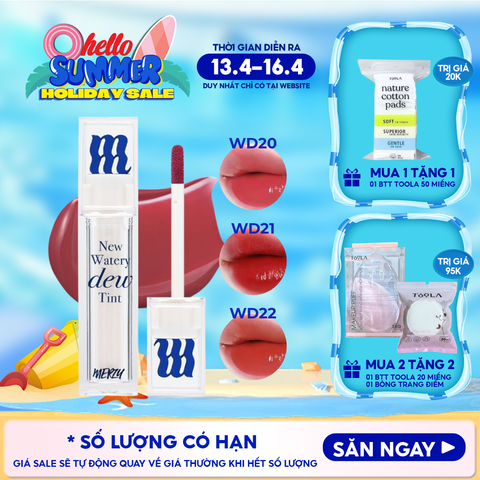 [New Dew] Son Tint Bóng Merzy Dạng Thạch, Bền Màu, Lâu Trôi Merzy New Watery Dew Tint 4g