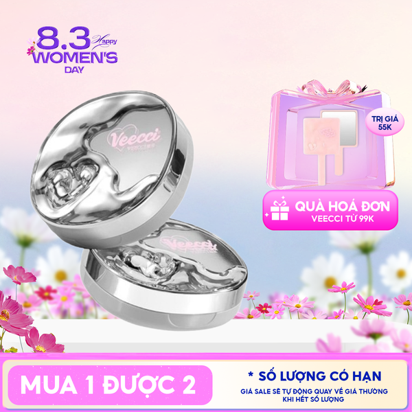  Phấn Nước Cấp Ẩm, Kiềm Dầu, Lâu Trôi VEECCI Essence Lock Makeup Mesh Cushion Cream 10g 