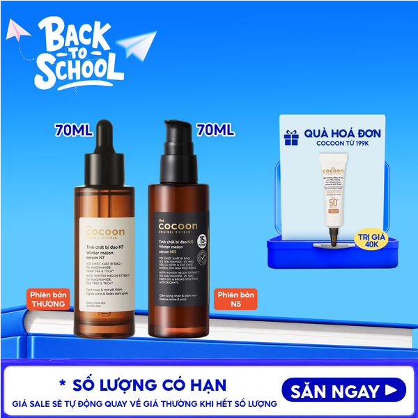  Serum Cocoon Hỗ Trợ Giảm Mụn, Làm Mờ Vết Thâm Xuất Bí Đao Winter Melon Serum 