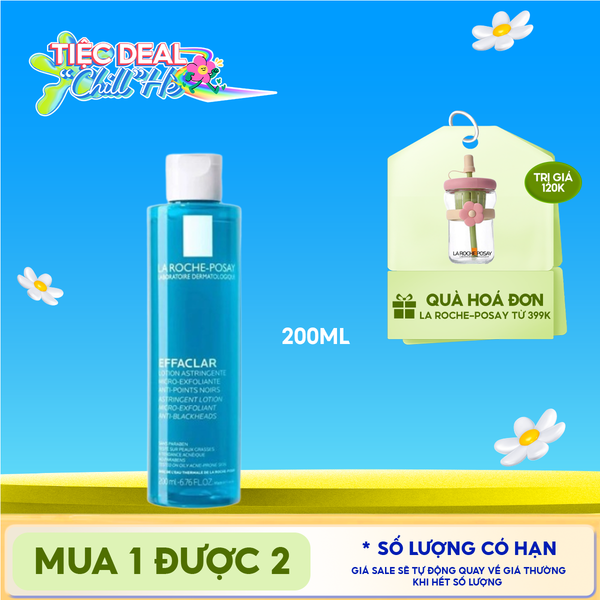  Nước Cân Bằng Cho Da Dầu La Roche-Posay Effaclar Lotion Astringente 200ml 